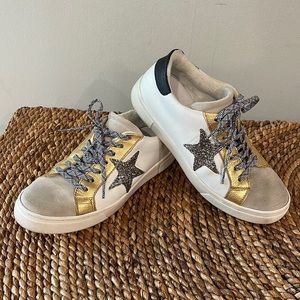 STEVEN by Steve Madden superstar tennis shoes look like Golden Goose